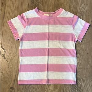 Copper Key Pink and White Striped Tee